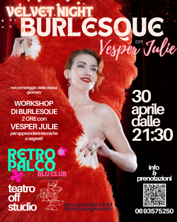 Velvet night serata burlesque